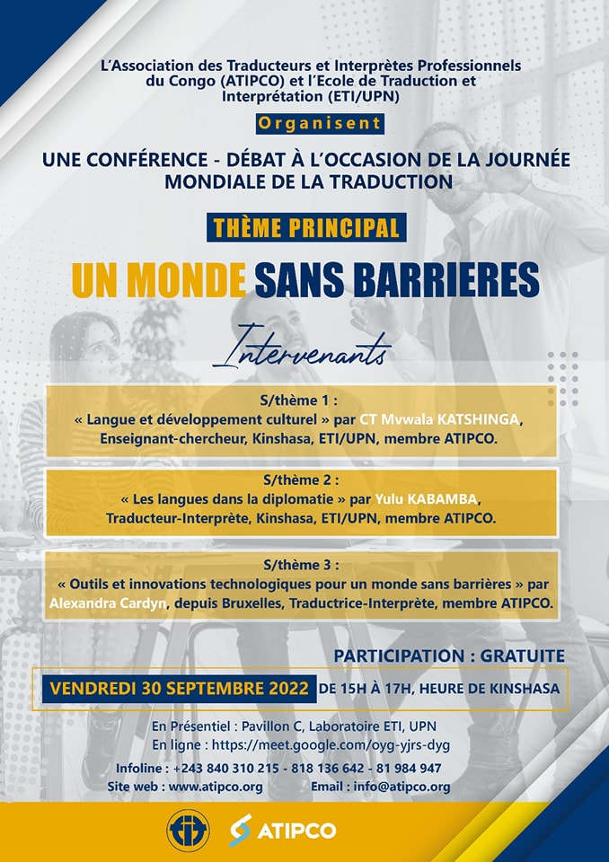 Celebration of World Translation Day 2022: ATIPCO, a Driving Force for Dialogue and Cultural Openness in the DRC